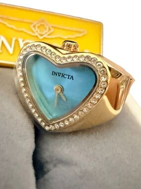 Invicta Mini Angel Women's Ring Watch - 19mm, Gold